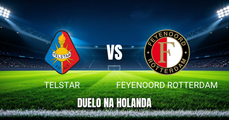 Onde assistir Telstar x Feyenoord: Palpite Eredivisie 17/10/2026