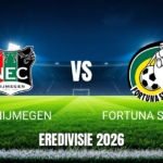 Onde assistir NEC Nijmegen x Fortuna Sittard: Palpite 18/10/2026