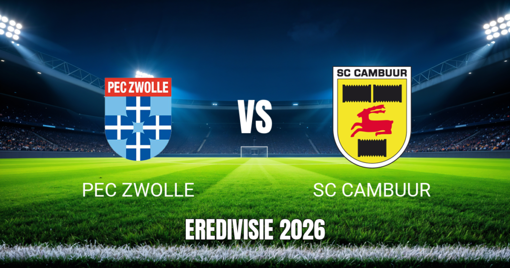 Onde assistir PEC Zwolle x SC Cambuur: Palpite e Data 11/10/2026