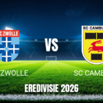 Onde assistir PEC Zwolle x SC Cambuur: Palpite e Data 11/10/2026