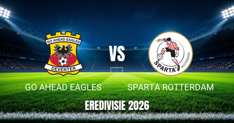 Onde assistir Go Ahead Eagles x Sparta Rotterdam: Palpite 10/10/2026