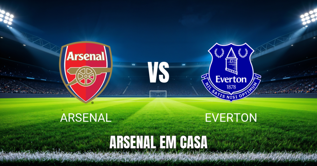 Onde assistir Arsenal x Everton: Palpite e análise 24/10/2026