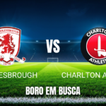 Onde assistir Middlesbrough x Charlton: Palpite e odds 31/10/2026