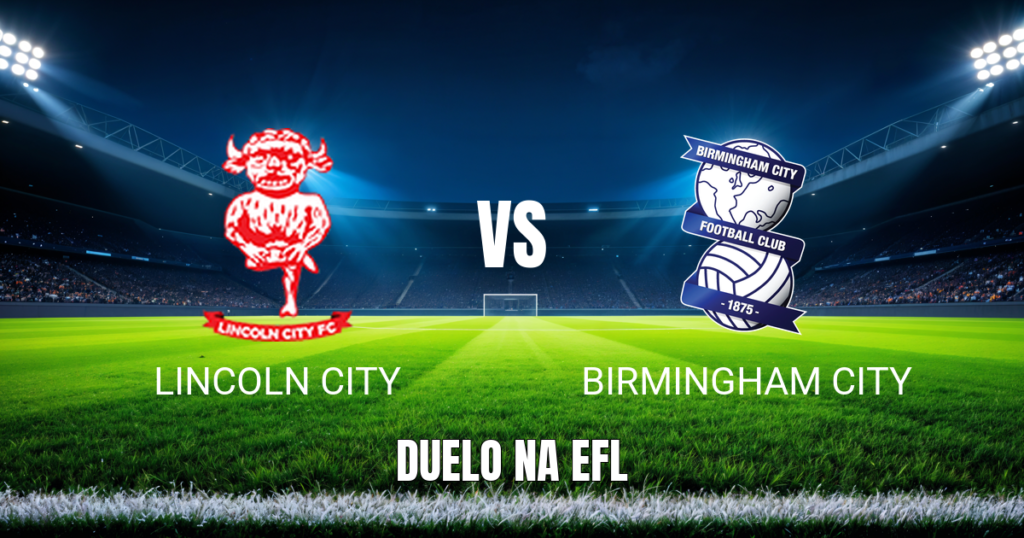 Onde assistir Lincoln City x Birmingham City: Palpite 31/10/2026