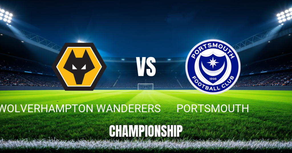 Onde assistir: Wolverhampton x Portsmouth, Palpite e 20/10/2026