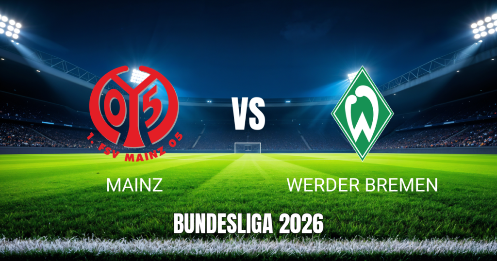 Onde assistir Mainz x Werder Bremen: Palpite e análise 24/10/2026