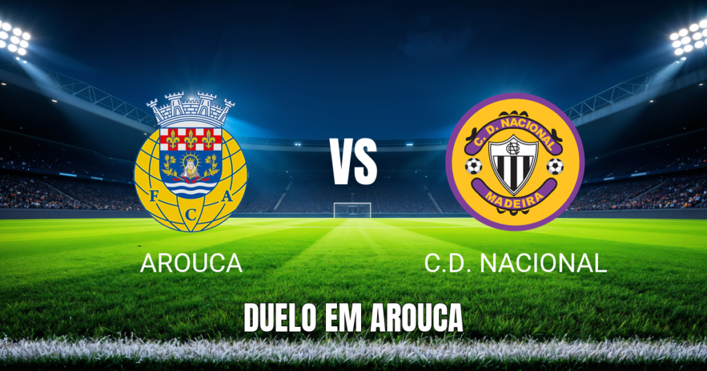 Onde assistir Arouca x C.D. Nacional: Palpite Primeira Liga 01/11/2026
