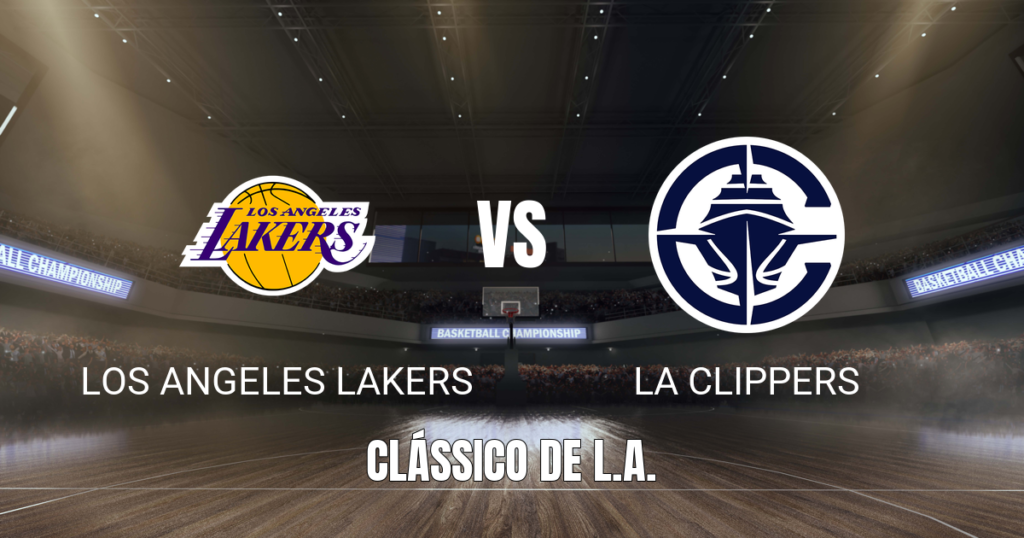 Onde assistir Lakers x Clippers: Palpite NBA 23/10/2026