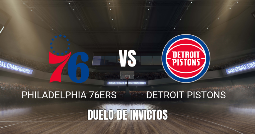 Onde assistir, análise e palpite: Philadelphia 76ers x Detroit Pistons 25/10/2026
