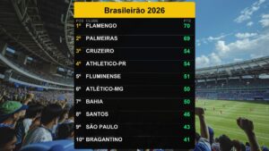 Flamengo lidera o Brasileirão em 27/10/2026: Veja os detalhes